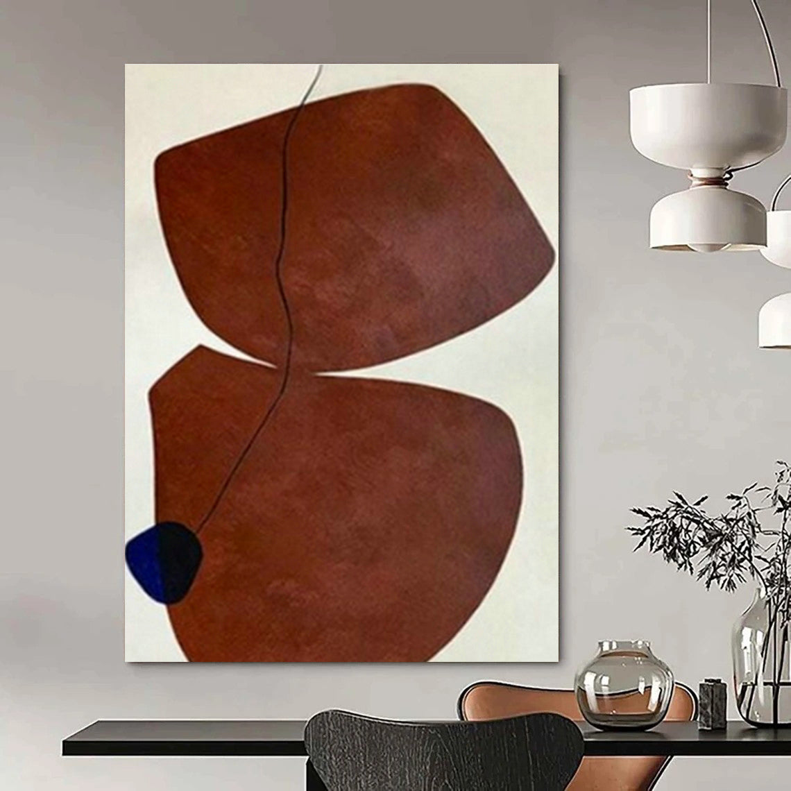 Large Handmade Abstract Painting for Dining Room & Bedroom DLZ2019