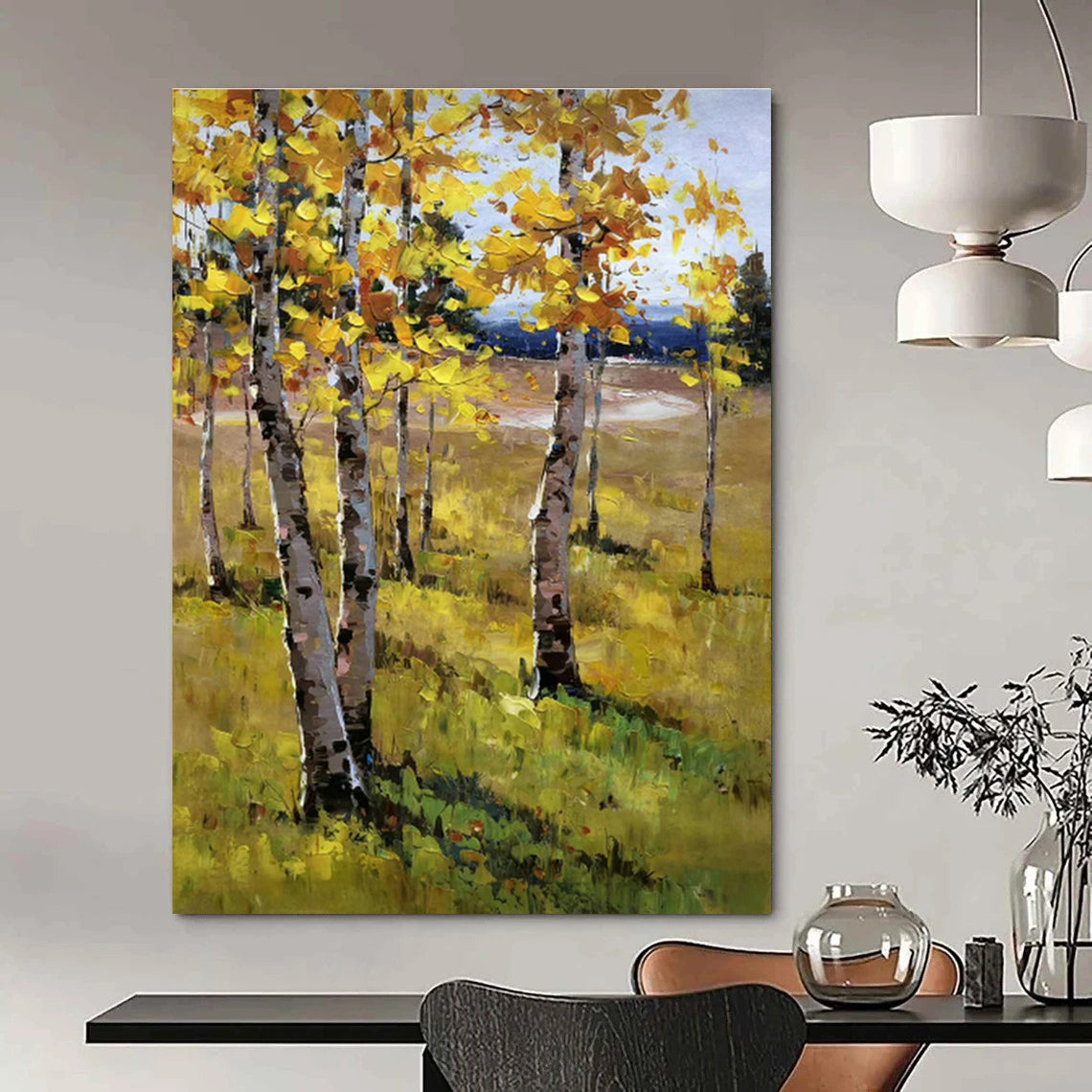 Oversized Handmade Abstract Art for Cottage Living Room & Bedroom DLZ1291