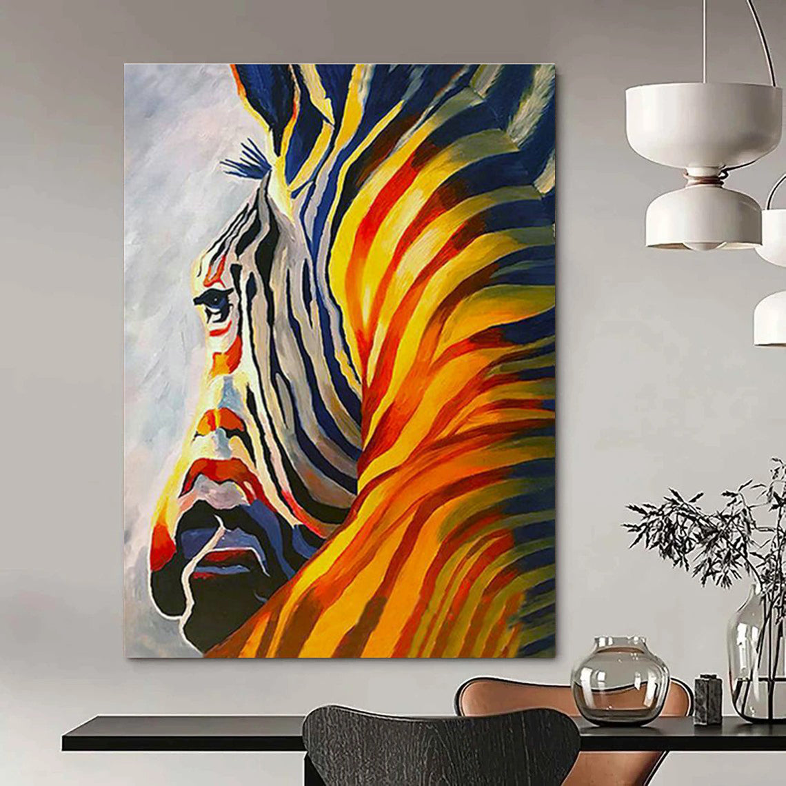 Vast Custom - Conceptualized Hand Painted Abstract Wall Decor for Entryway & Hallway DLZ2128