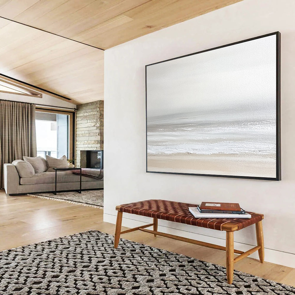 Neutral Toned Sea Abstract Painting DYP095