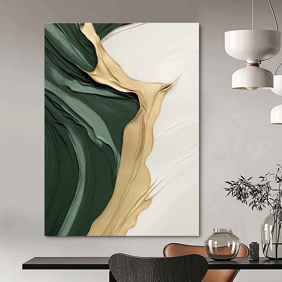 Vast Proportioned Custom-Sized Hand Painted Abstract Wall Art for Cottages & Bedroom DLZ2196