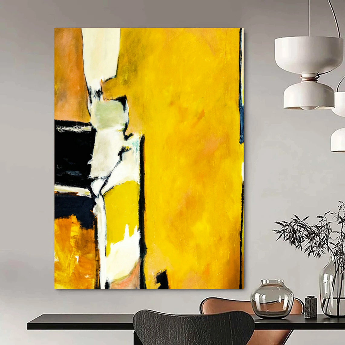 Gargantuan - Format Custom Abstract Painting for Entryway & Dining Room DLZ1108