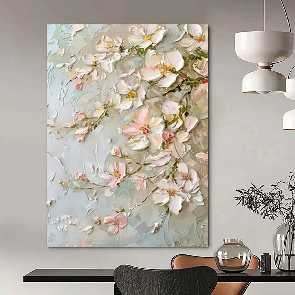 Tremendous - Sized Custom Abstract Canvases for Bedroom Window Seats & Cottage Hallway Storage Benches DLZ0738
