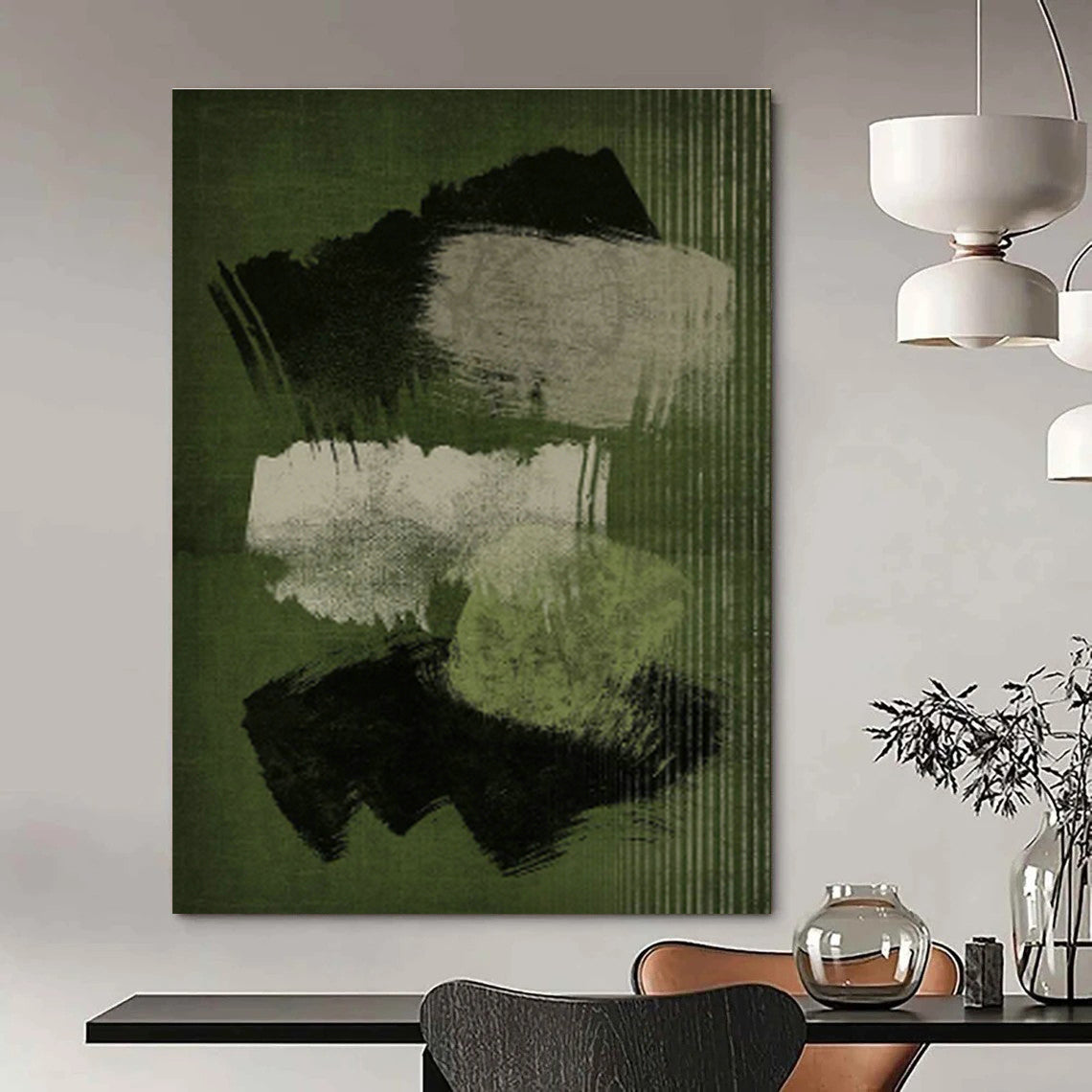 Hand - Painted Oversized Abstract Wall Screen for Dining Room & Entryway DLZ1379