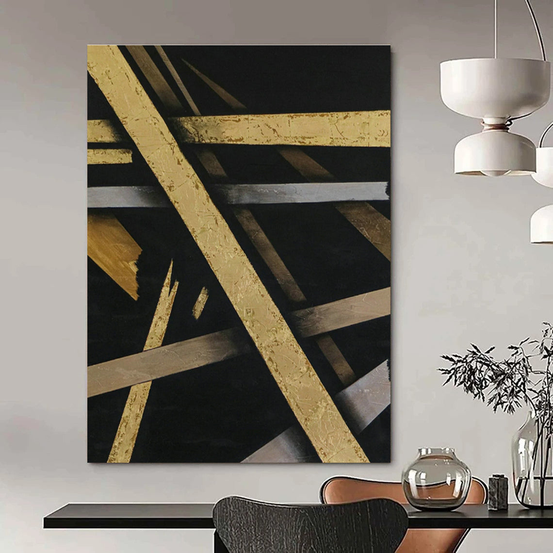 Vastly Extended Bespoke Abstract Canvas for Office & Hallway DLZ1101