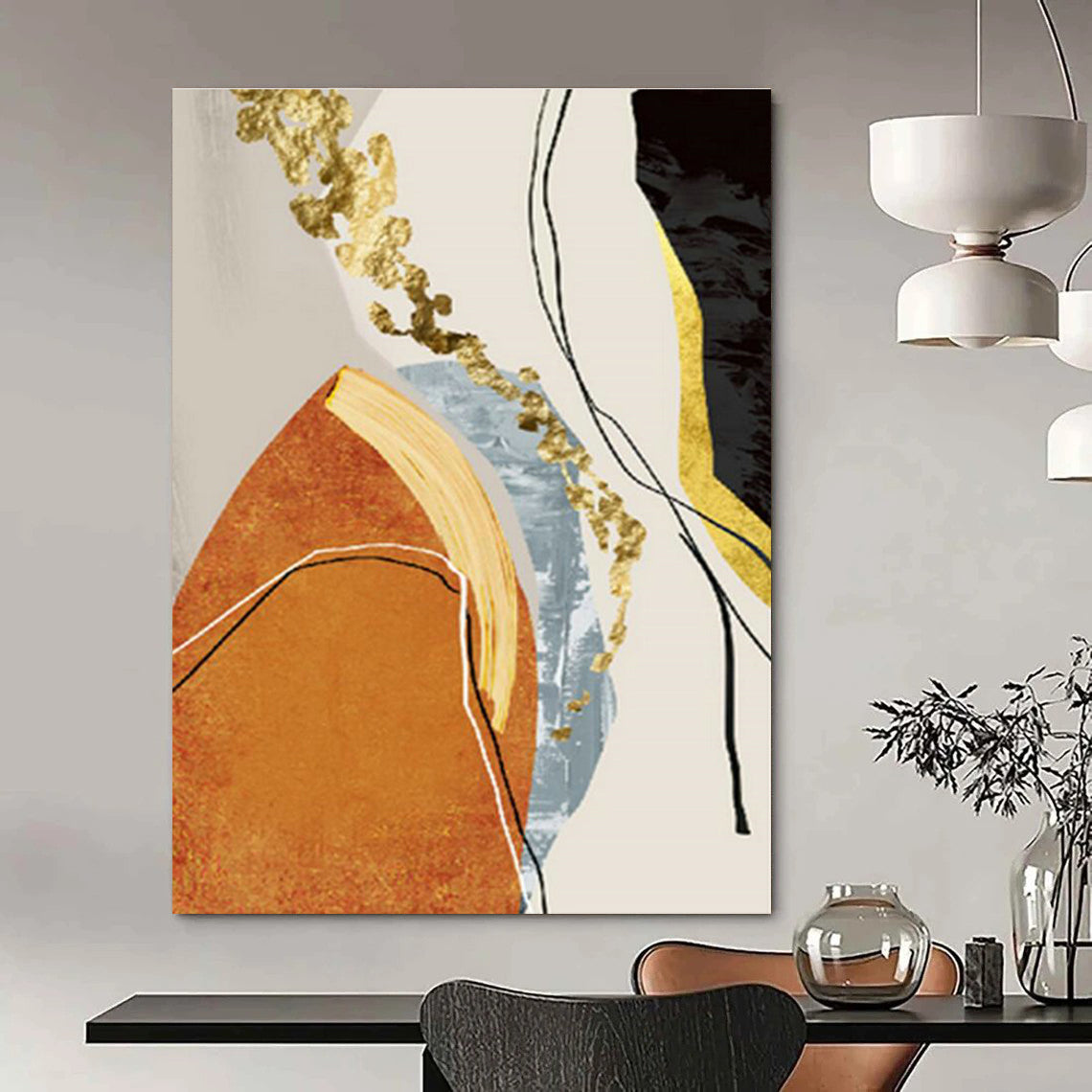 Gargantuan Tailored Hand Painted Abstract Canvas for Living Room & Bedroom DLZ2215