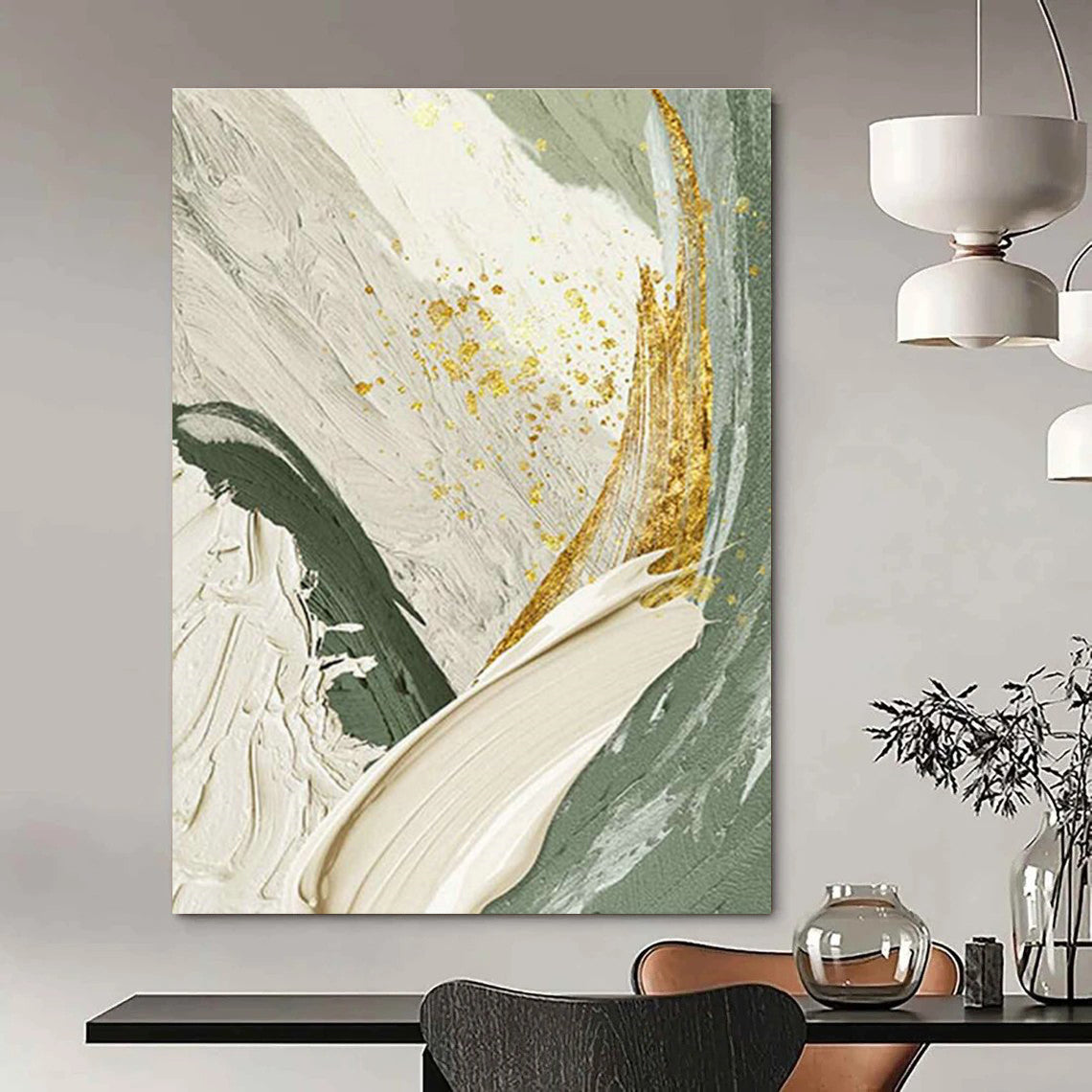 Colossal Dimension Custom-Built Handmade Abstract Canvas for Hallway & Entryway DLZ2195