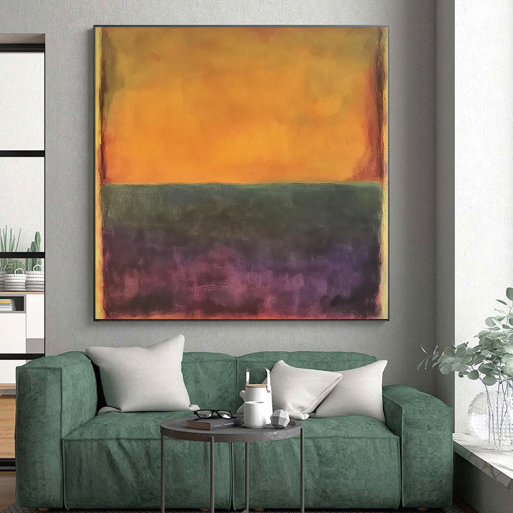 Orange Purple Gradient Abstract Painting GER837