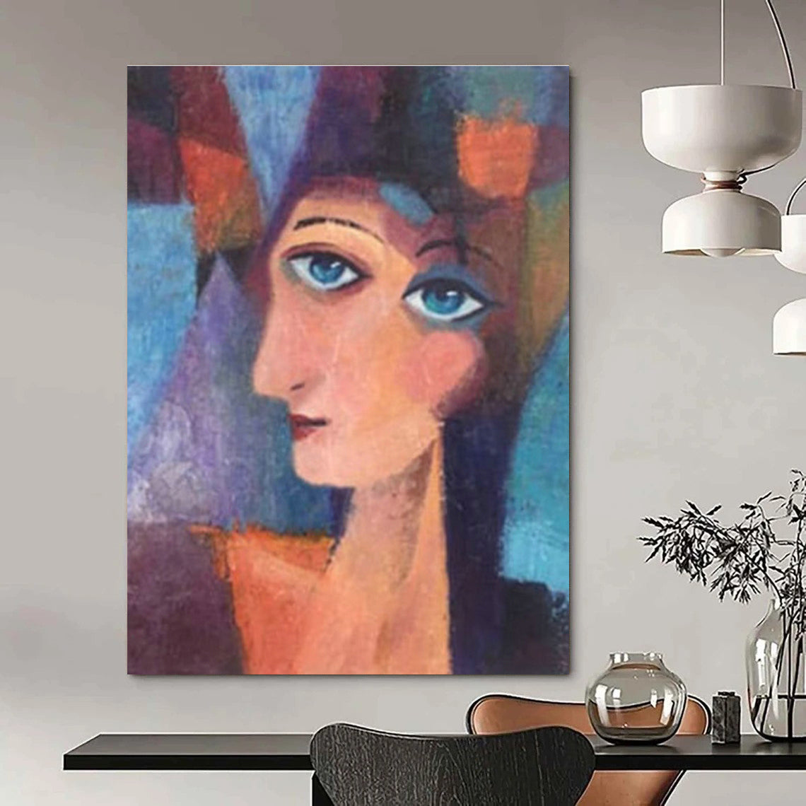 Hand - Painted Abstract Murals for Hallway and Entryway DLZ0629