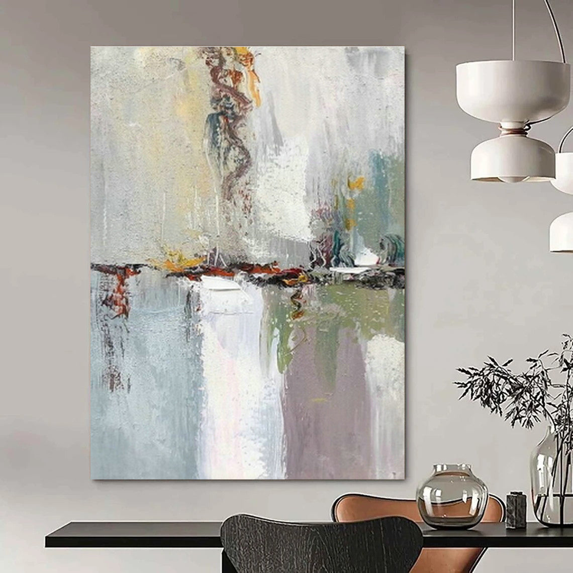Colossal Custom Abstract Paintings for Bedroom Dressing Chambers & Office Reception Lobbies DLZ0611