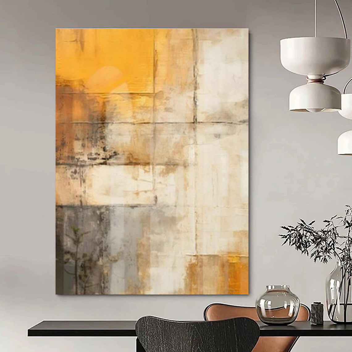 Oversized Custom Handmade Abstract Painting for Bedroom Dressing Area and Hallway Coat Rack Wall DLZ1955