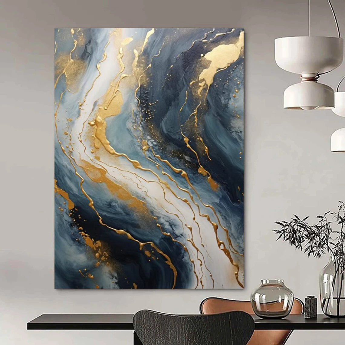Oversized Custom Handmade Abstract Painting for Bedroom & Hallway DLZ2299