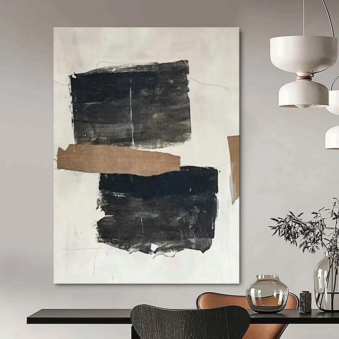 Massive, Custom - Created Handmade Abstract Painting for Entryway & Bedroom DLZ2052