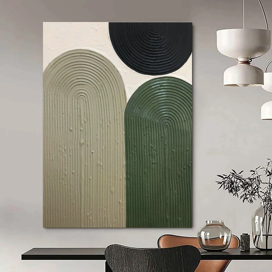 Oversized Hand-Painted Abstract Canvas for Living Room & Bedroom DLZ1173
