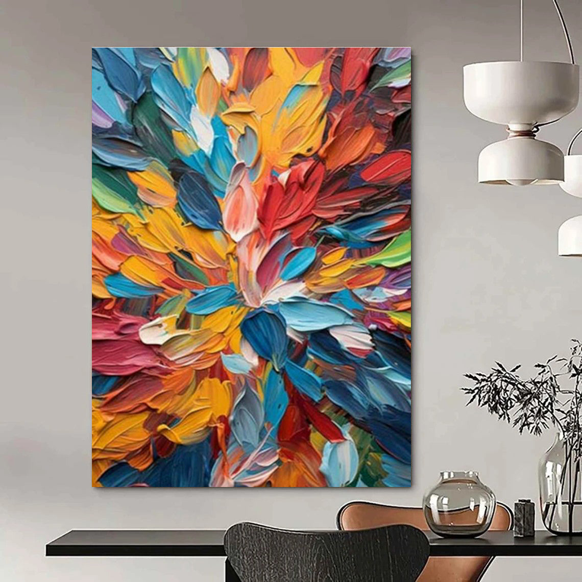 Customization of Extra - Large Hand - Painted Abstract Paintings for Living Room, Create a Luxurious Space DLZ0365