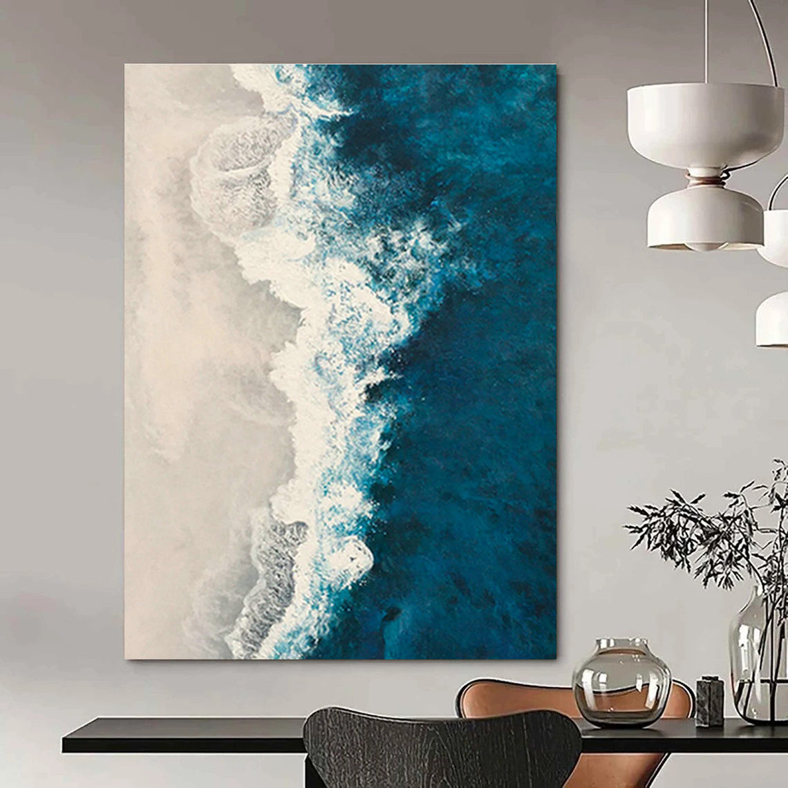 Gigantic Hand - Painted Abstract Murals for Hallway Art Galleries & Cottage Craft Rooms DLZ0731