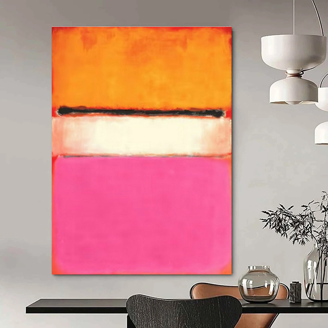 Gigantic Personalized Hand Painted Abstract Artwork for Dining Room & Hallway DLZ2093