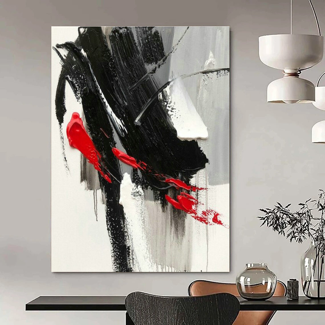 Handmade Abstract Wall Art for Cottage Dining Room & Office DLZ1669