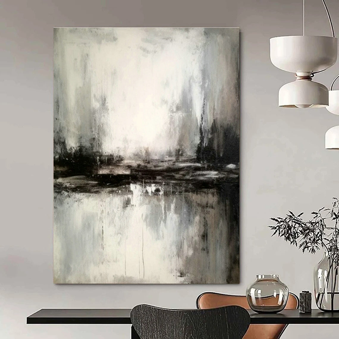 Original Handmade Abstract Canvas for Dining Room Tablecloth Storage Wall & Entryway Rain Boot Mat Wall DLZ1805