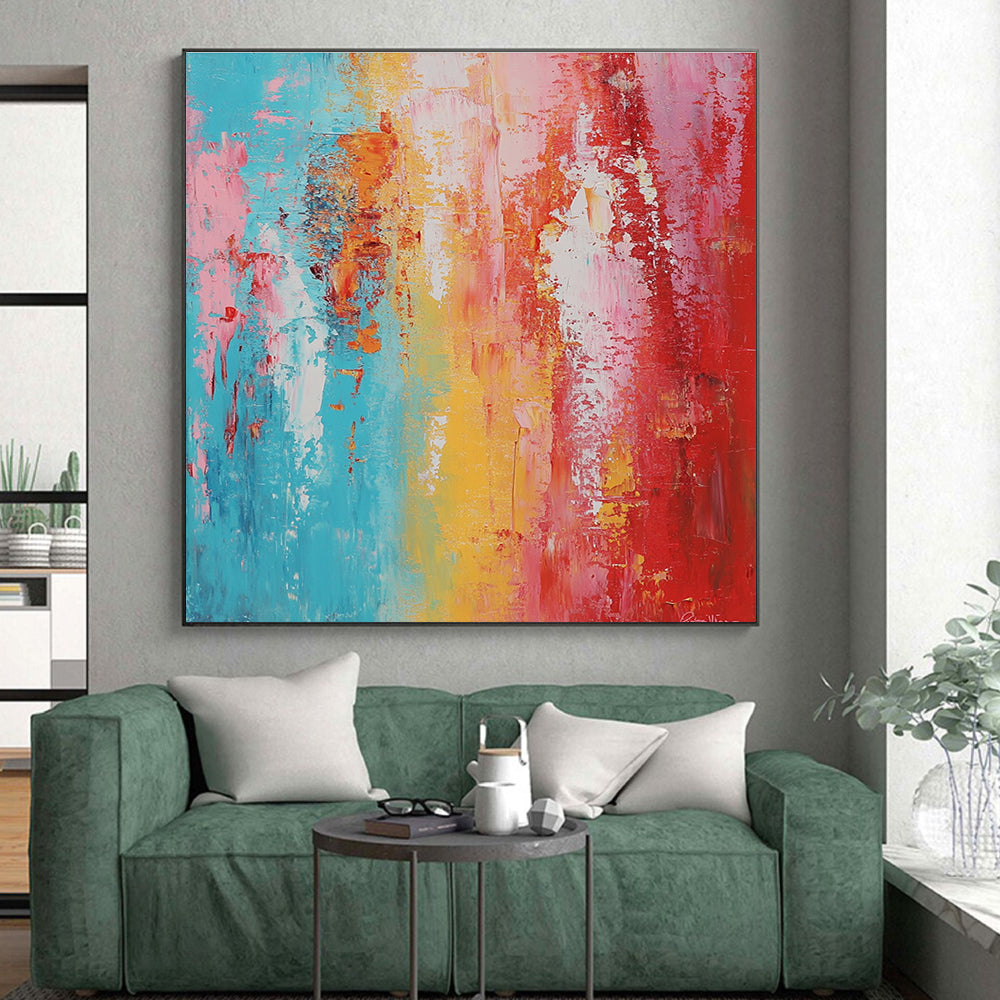 Colorful Gradient Abstract Painting with Smooth Transitions GER799