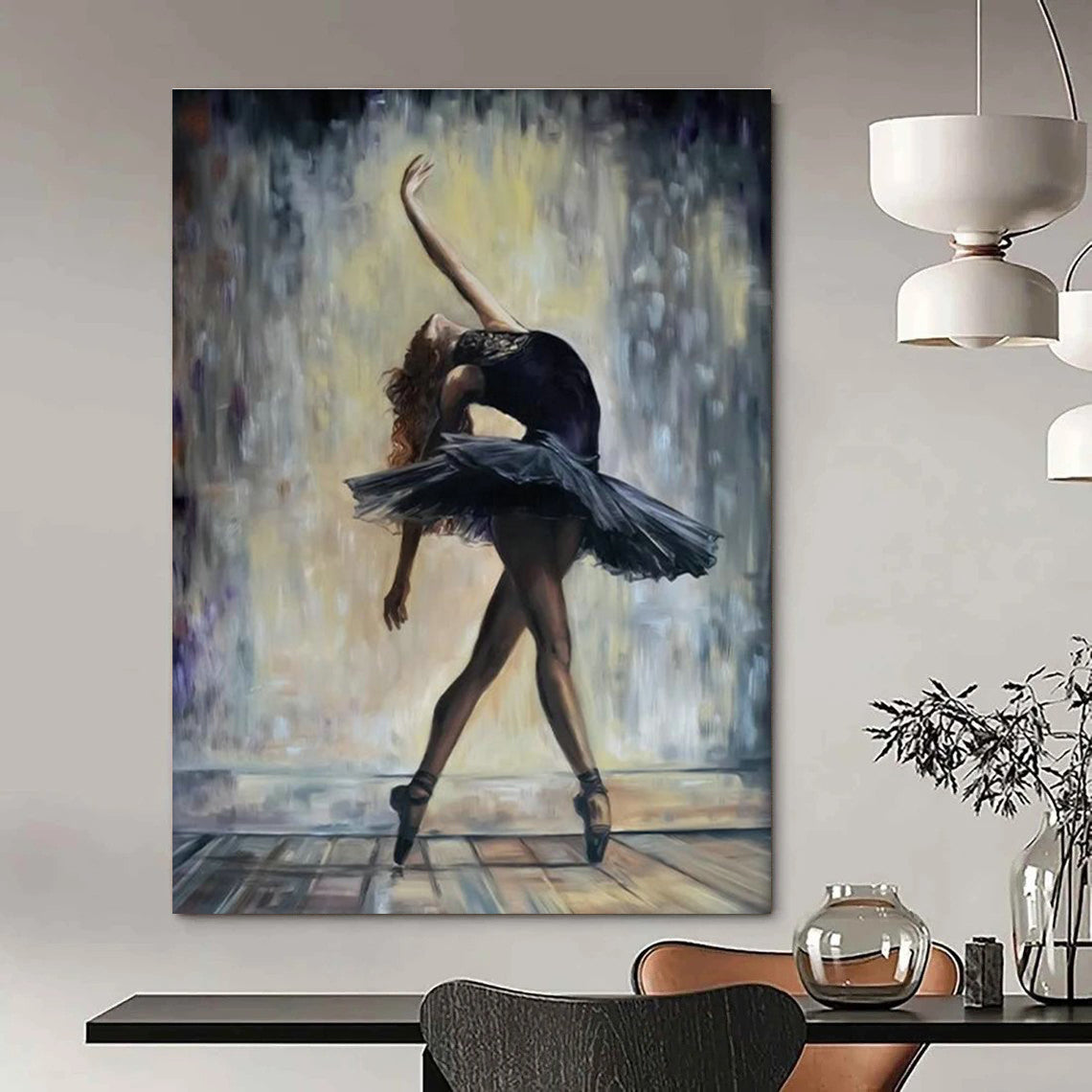 Custom Handmade Abstract Painting for Living Room & Hallway DLZ2328