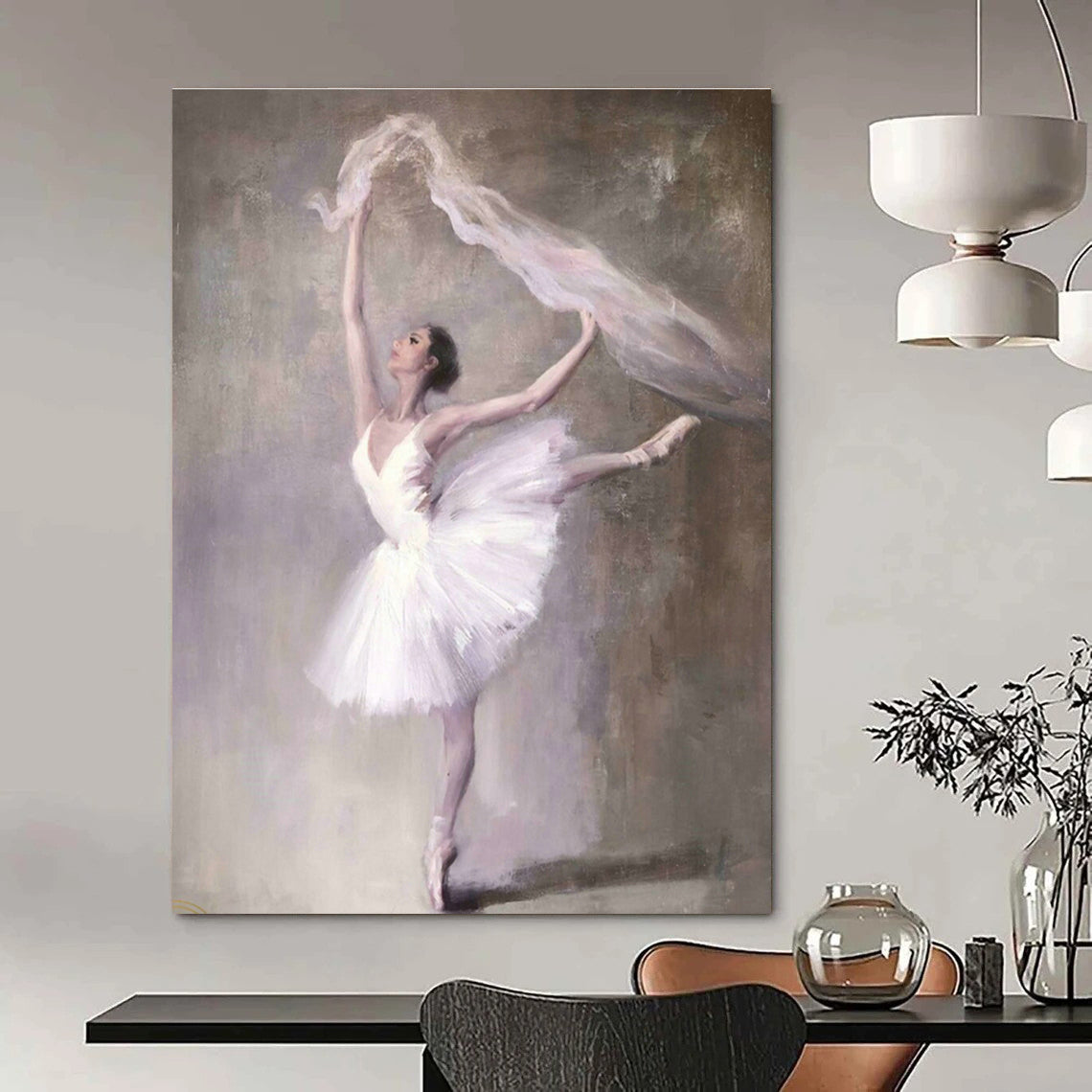 Big, Personalized Handmade Abstract Painting for Office & Hallway DLZ2044