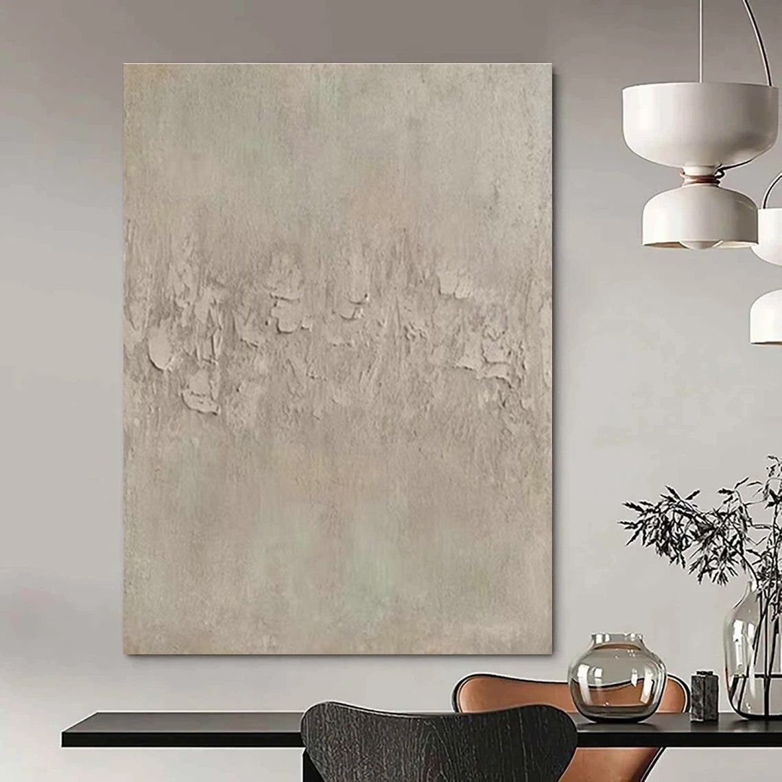 Oversized Handmade Abstract Canvas for Cottages & Entryway DLZ2017