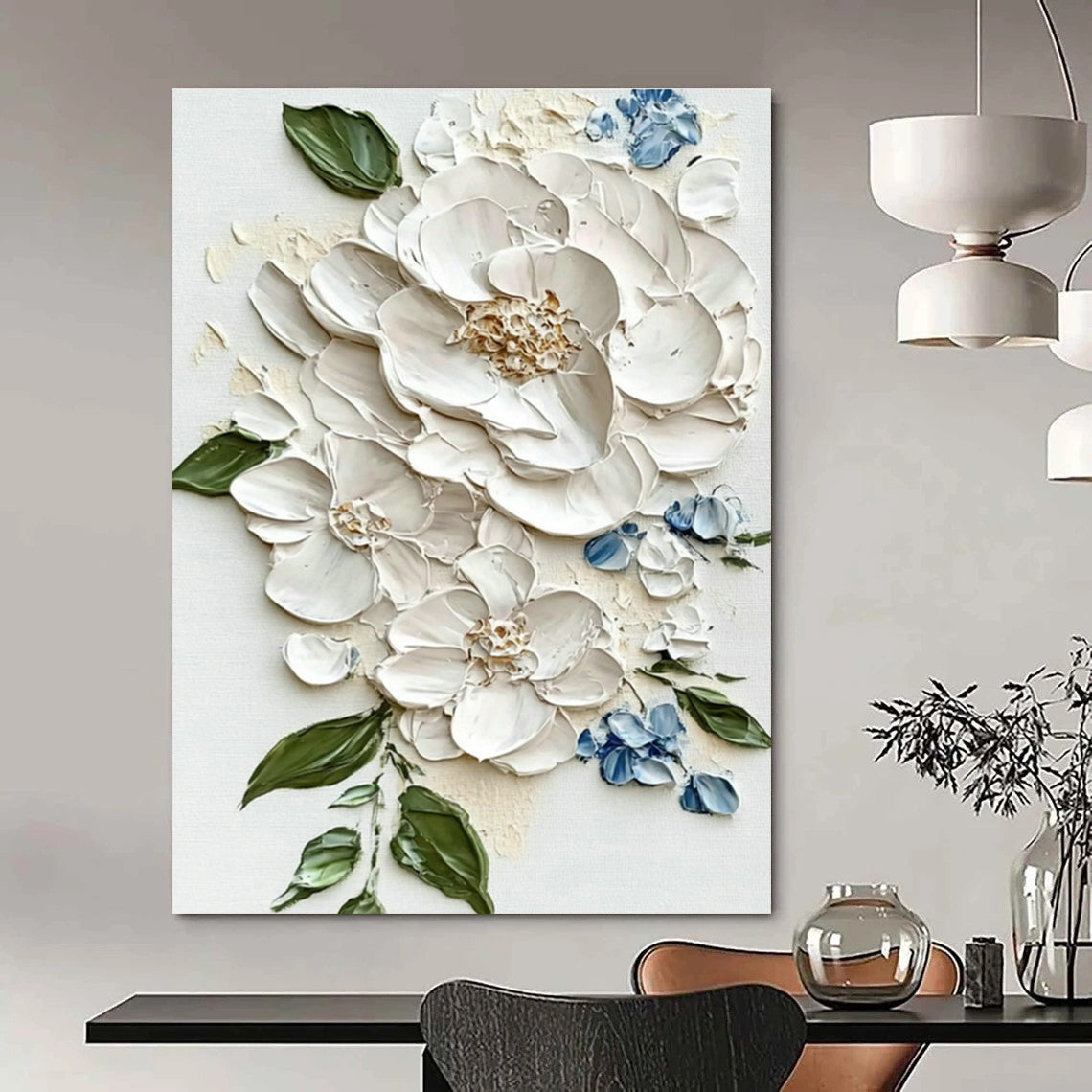 Oversized Hand - Painted Abstract Canvas Set for Office & Hallway DLZ1395