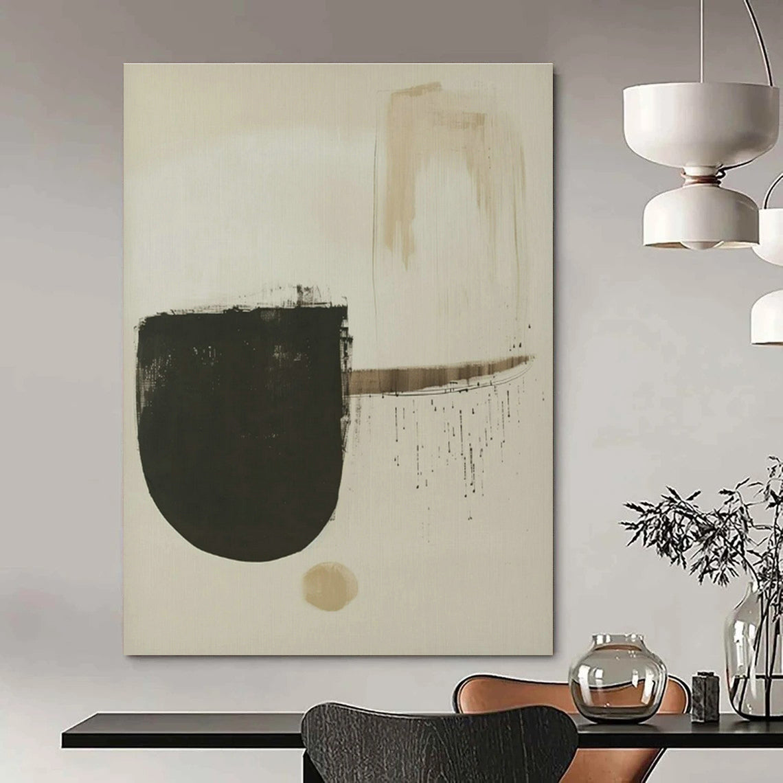 Large Custom Handmade Abstract Canvas for Cottage Office and Living Room DLZ1832