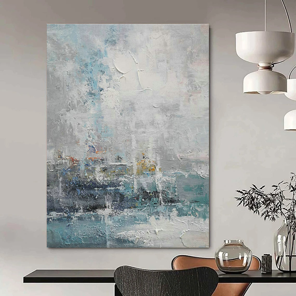 Big Handmade Abstract Canvas Art for Cottages & Office DLZ2021