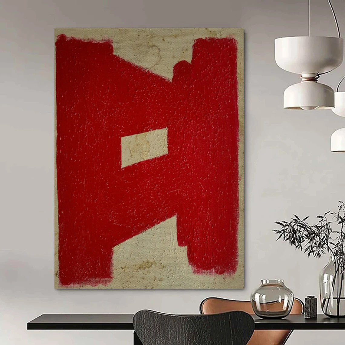 Enormous Custom - Made Abstract Mural for Dining Room & Entryway DLZ1083