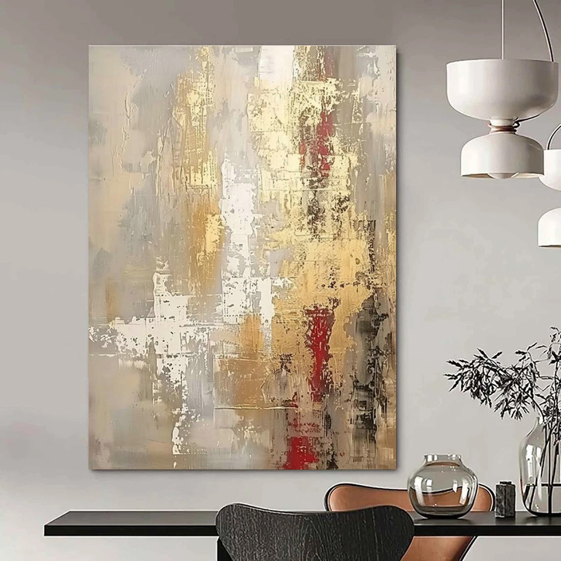 Large Customizable Handmade Abstract Wall Decor for Living Room Console Table Back Wall and Bedroom Dresser Mirror Wall DLZ1919