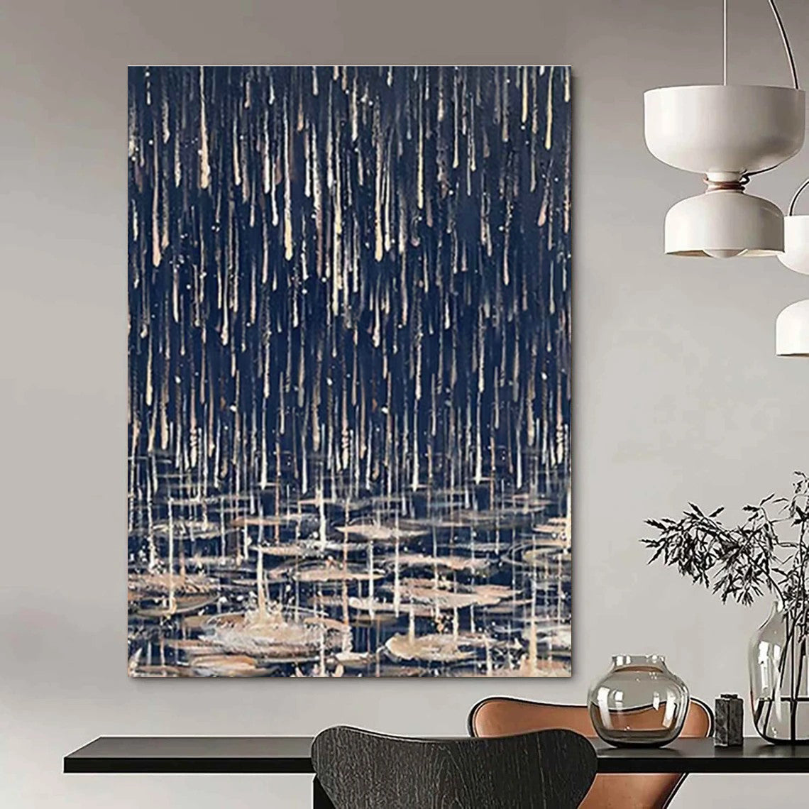 Handcrafted Hand - Painted Abstract Art for Cottage Entryway & Bedroom DLZ1332
