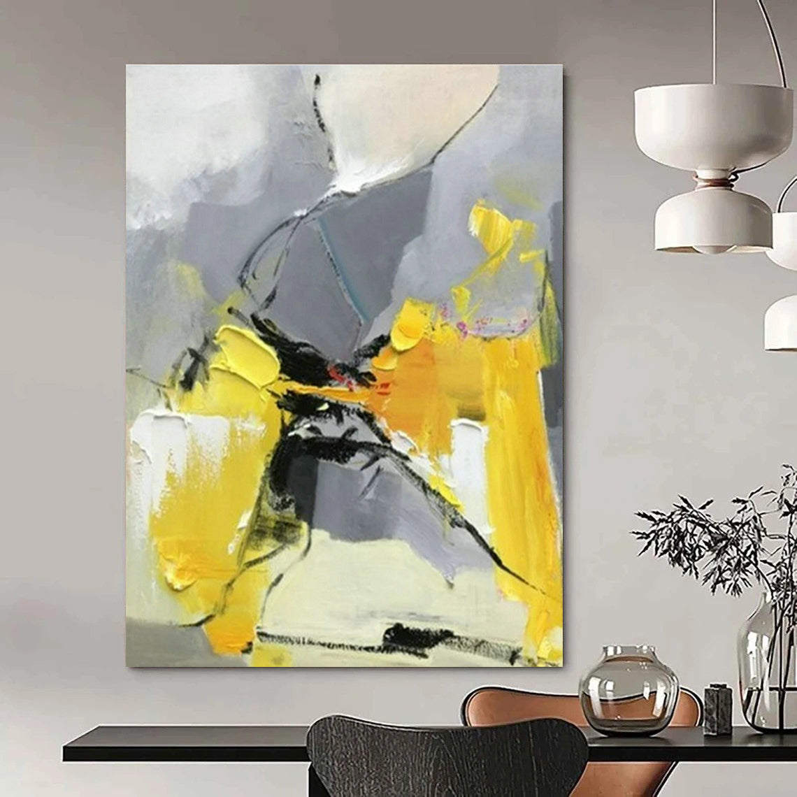 Hand-Crafted Abstract Wall Art for Bedroom and Office DLZ1459