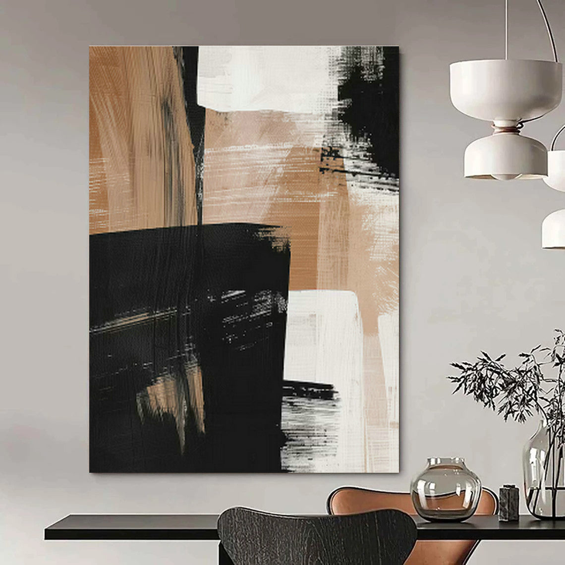 Grand - Sized Hand - Painted Abstract Murals for Cottage Living Room & Bedroom DLZ0659