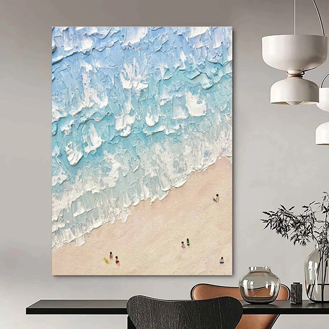 Big Handmade Abstract Canvas for Office & Cottages DLZ2033