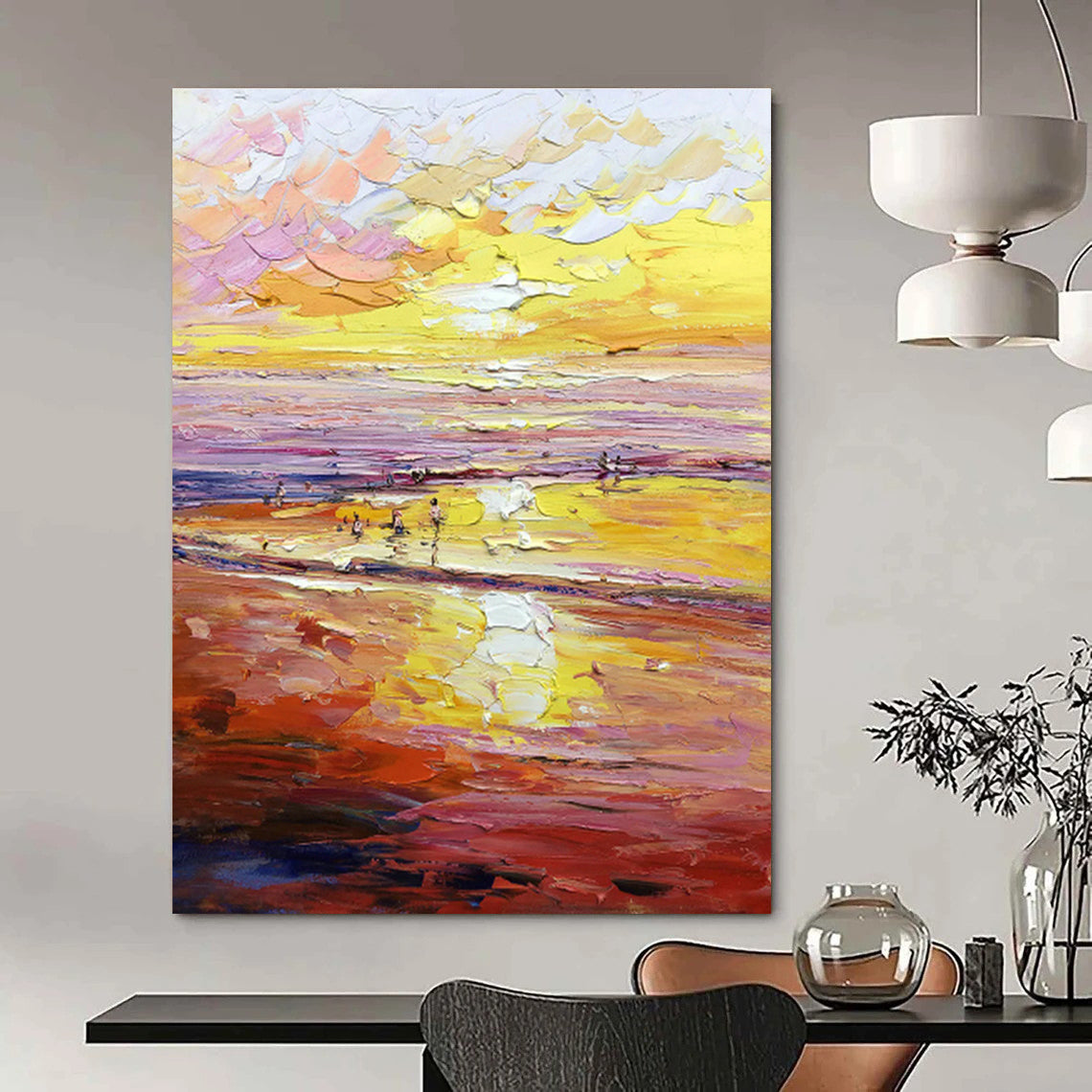 Oversized Custom Abstract Art for Hallway & Bedroom DLZ1313