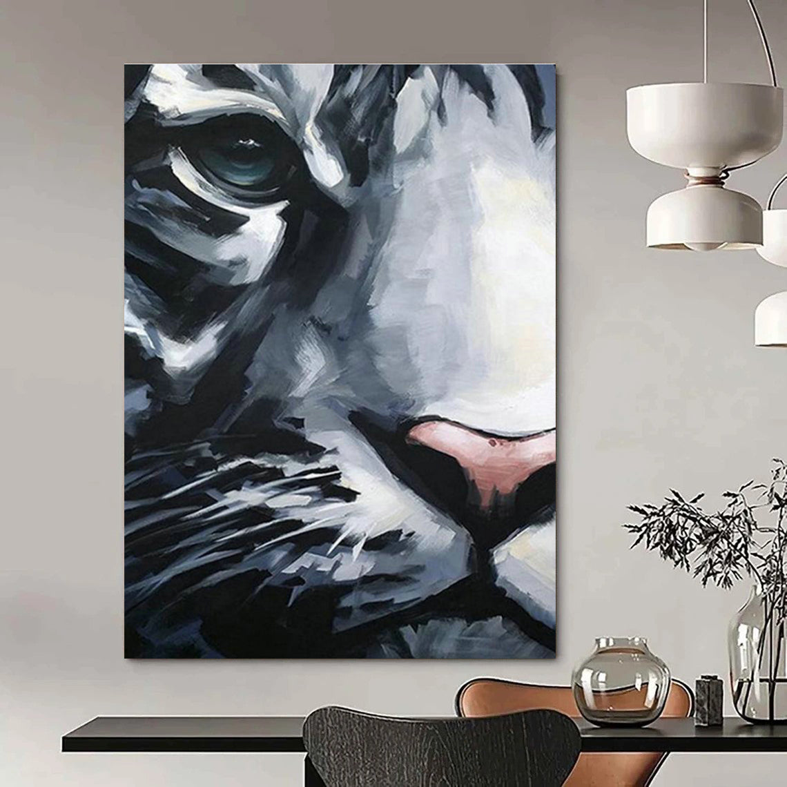 Giant Custom - Designed Handmade Abstract Canvas for Office and Cottage DLZ2154