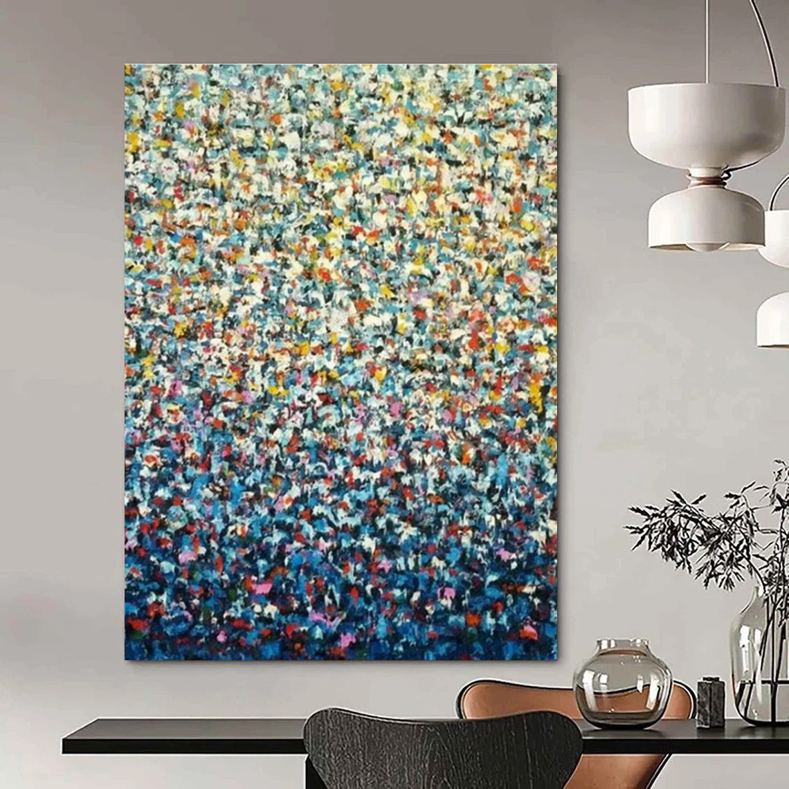 Hand - Painted Grand Abstract Artwork for Cottage Living Room & Hallway DLZ1351