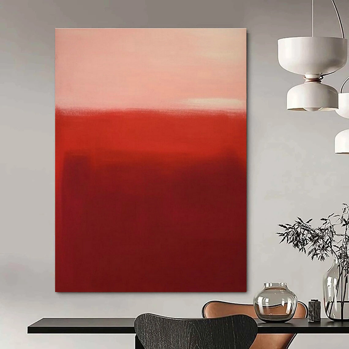Custom Hand-Painted Abstract Wall Art for Bedroom and Cottage Office DLZ1624