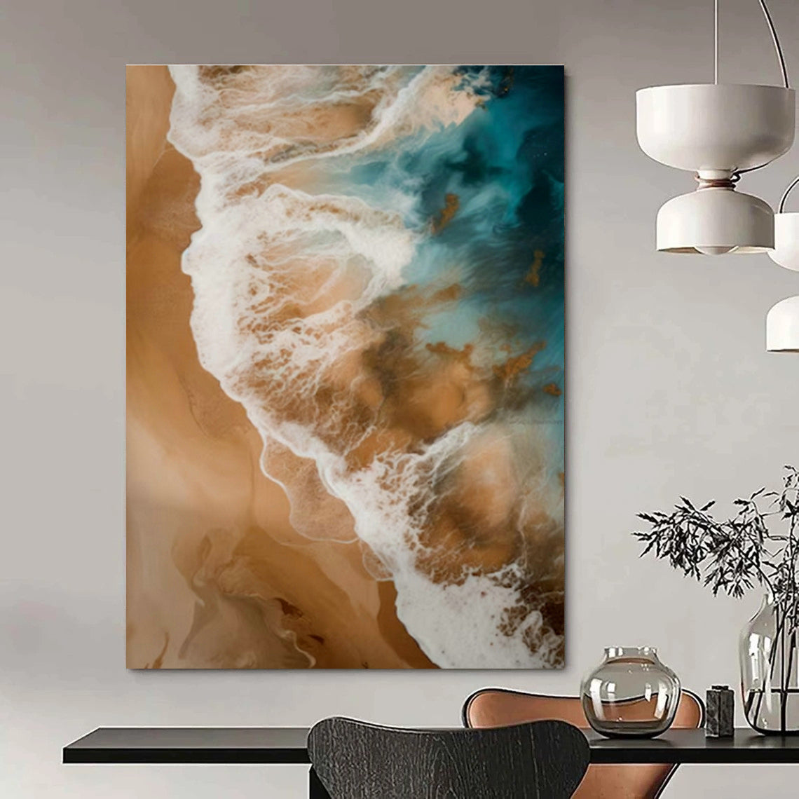 Hand-Crafted Abstract Wall Decor for Cottage Living Room & Office DLZ1646