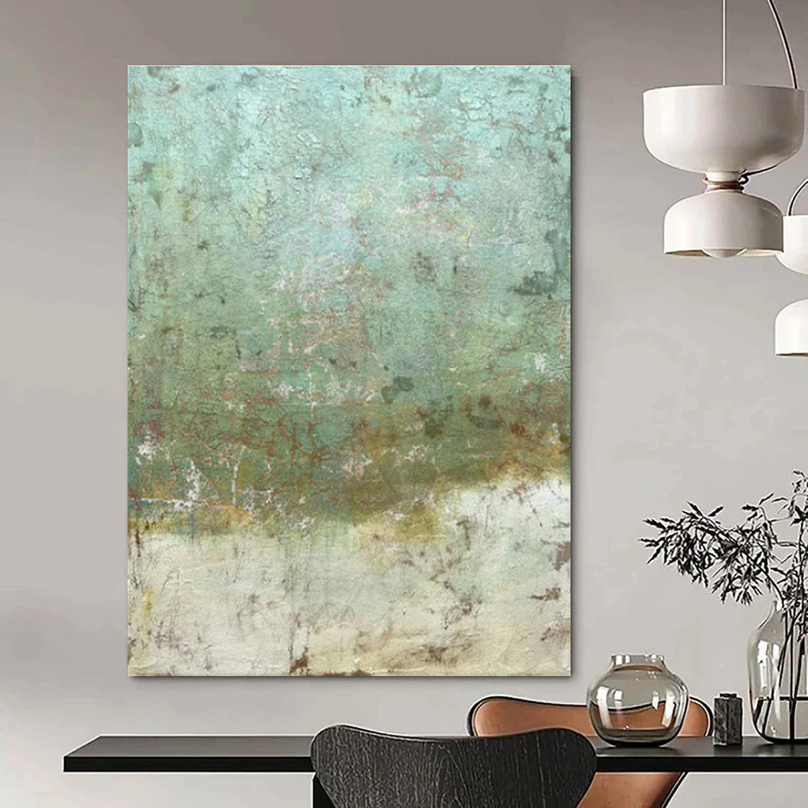 Tremendous Proportion Custom-Sculpted Hand Painted Abstract Wall Art for Entryway & Cottage DLZ2212