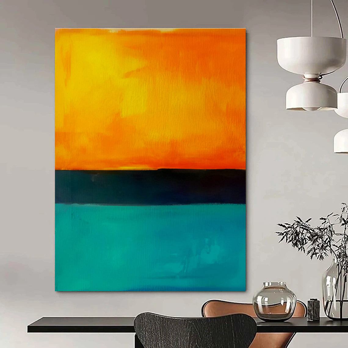 Extra - Large, Floating - Frame Custom Abstract Murals for Hallway Modernity DLZ0455