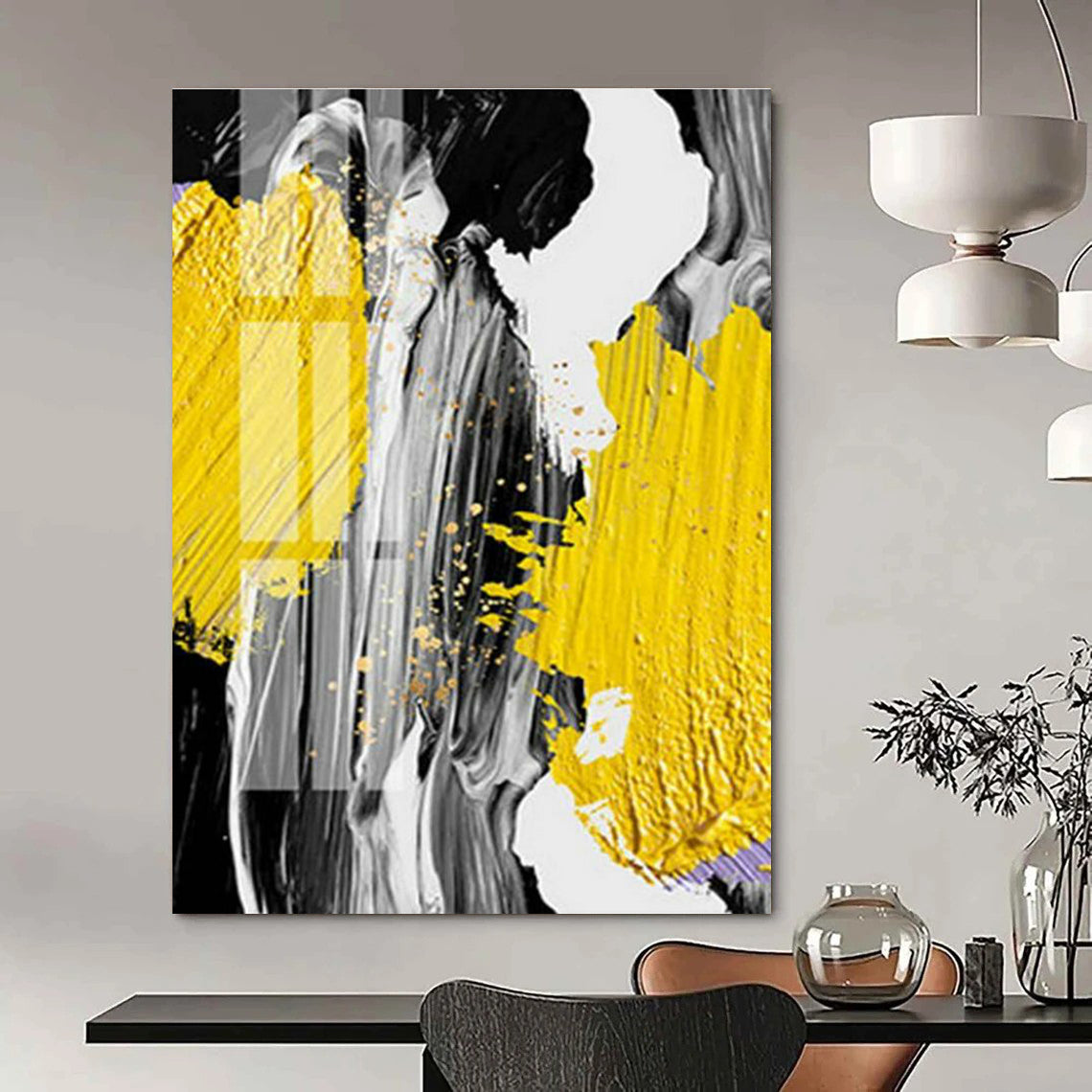 Vast Custom - Sized Hand Painted Abstract Wall Art for Living Room & Bedroom DLZ2226