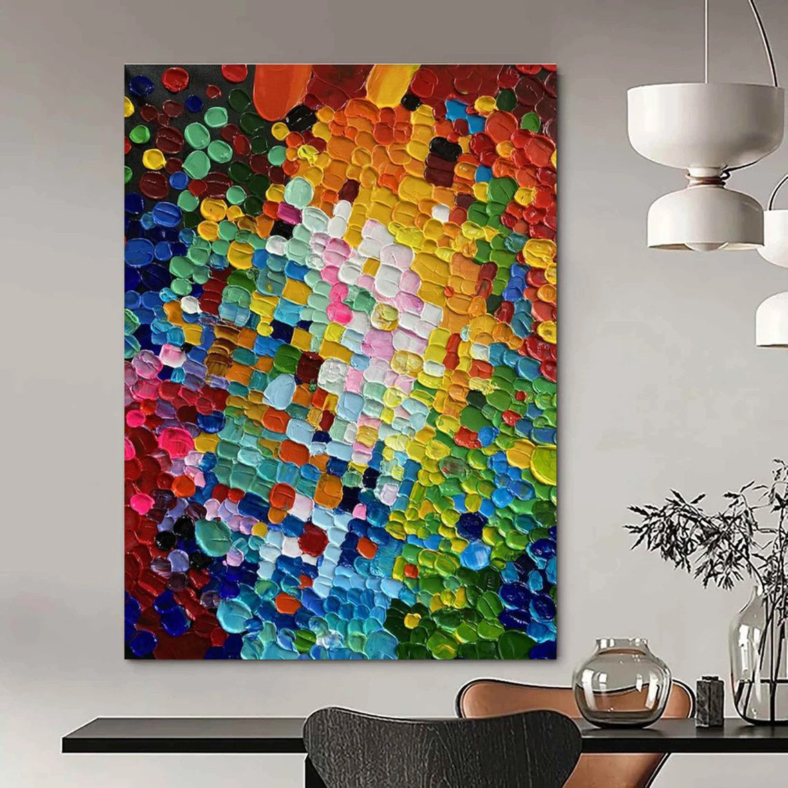 Hand-Painted Abstract Art for Entryway & Hallway DLZ2292