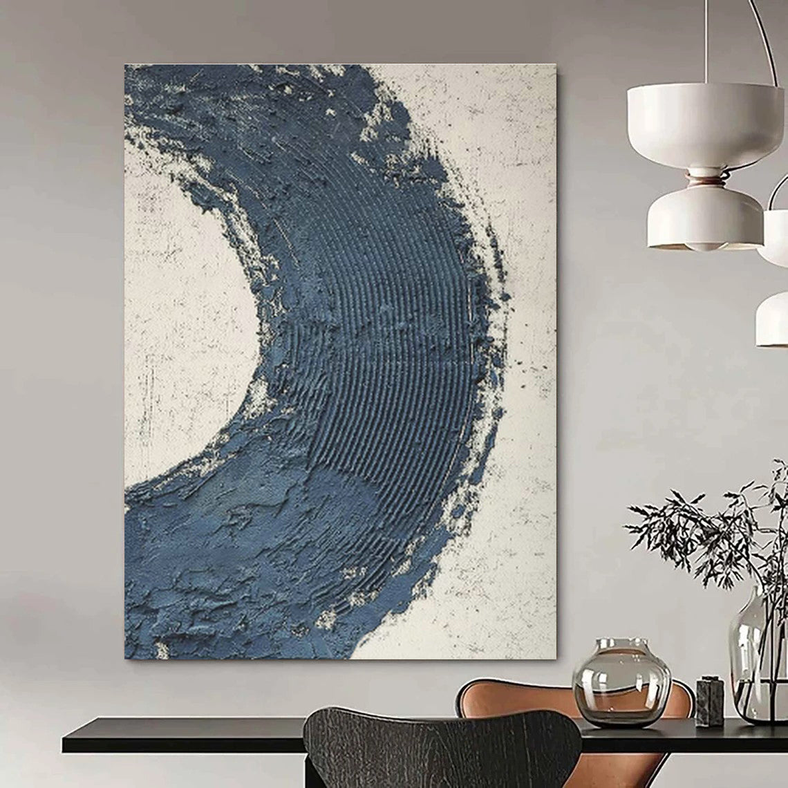 Hand - Painted Custom Abstract Canvases for Cottage Bedroom Balconies & Hallway Windows DLZ0664