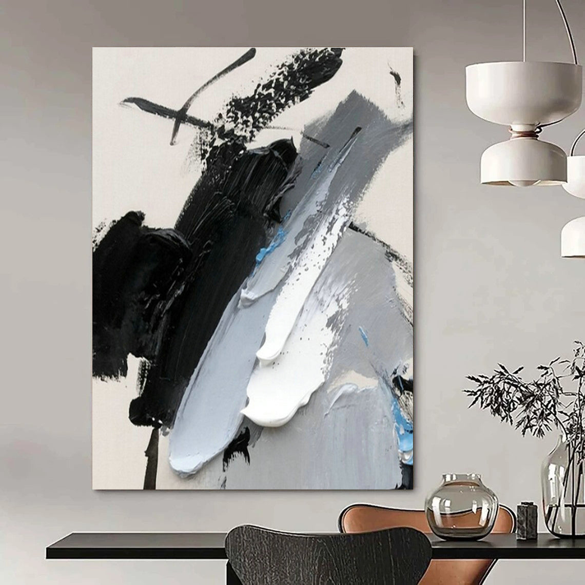 Customizable Handmade Abstract Art for Cottage Bedroom & Hallway DLZ1658