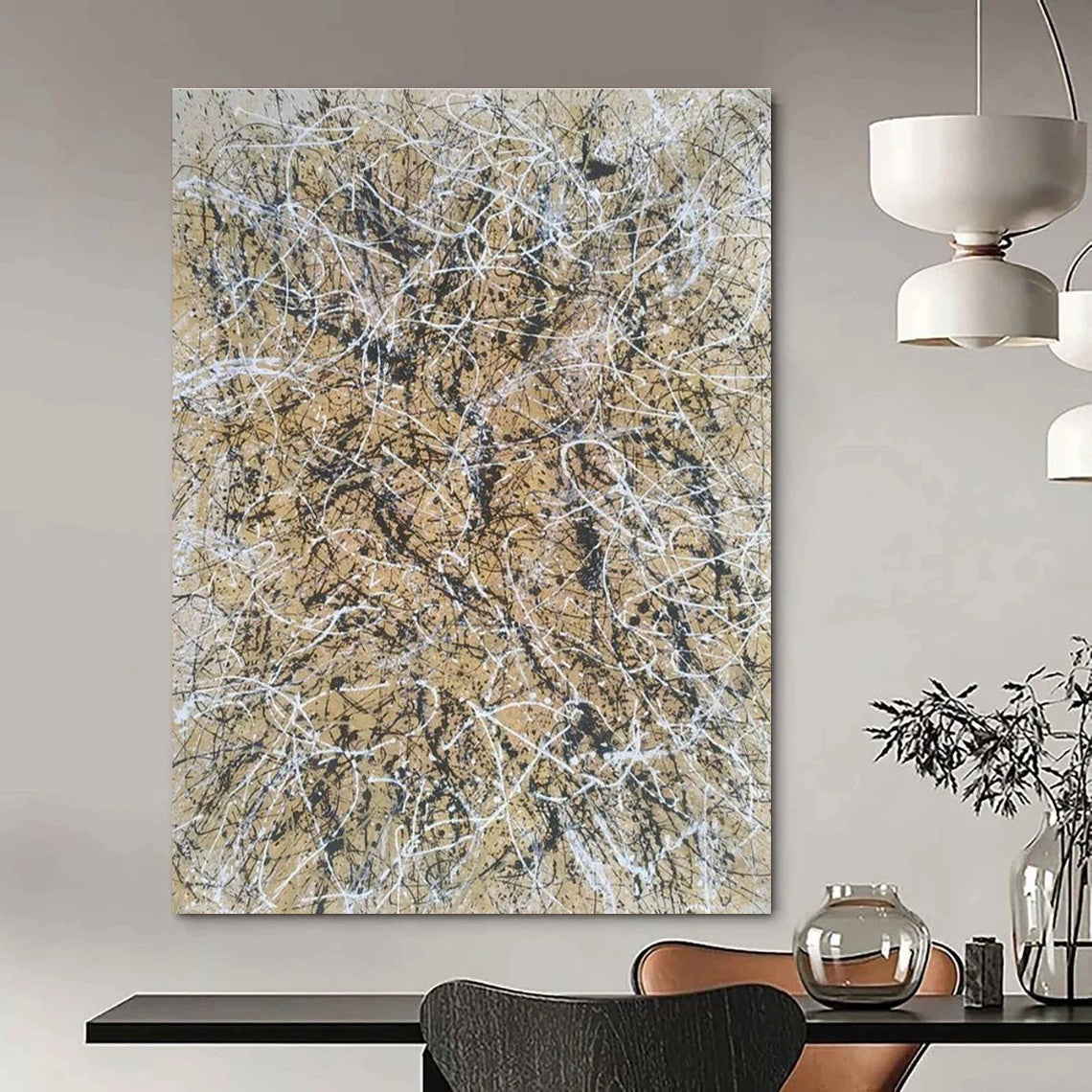 Immense Custom - Created Abstract Painting for Entryway & Hallway DLZ2274