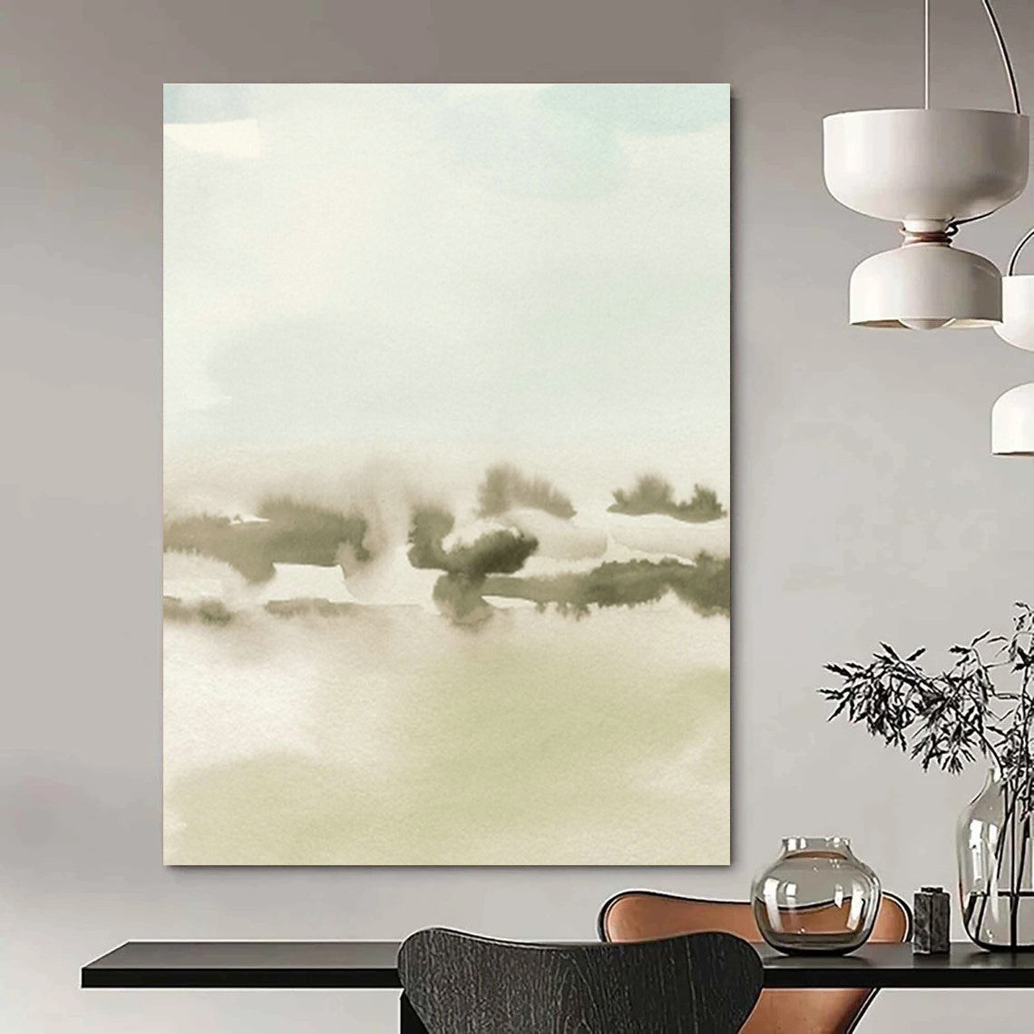 Extra - Large Hand - Painted Abstract Paintings for Cottage Living Room and Bedroom DLZ0519