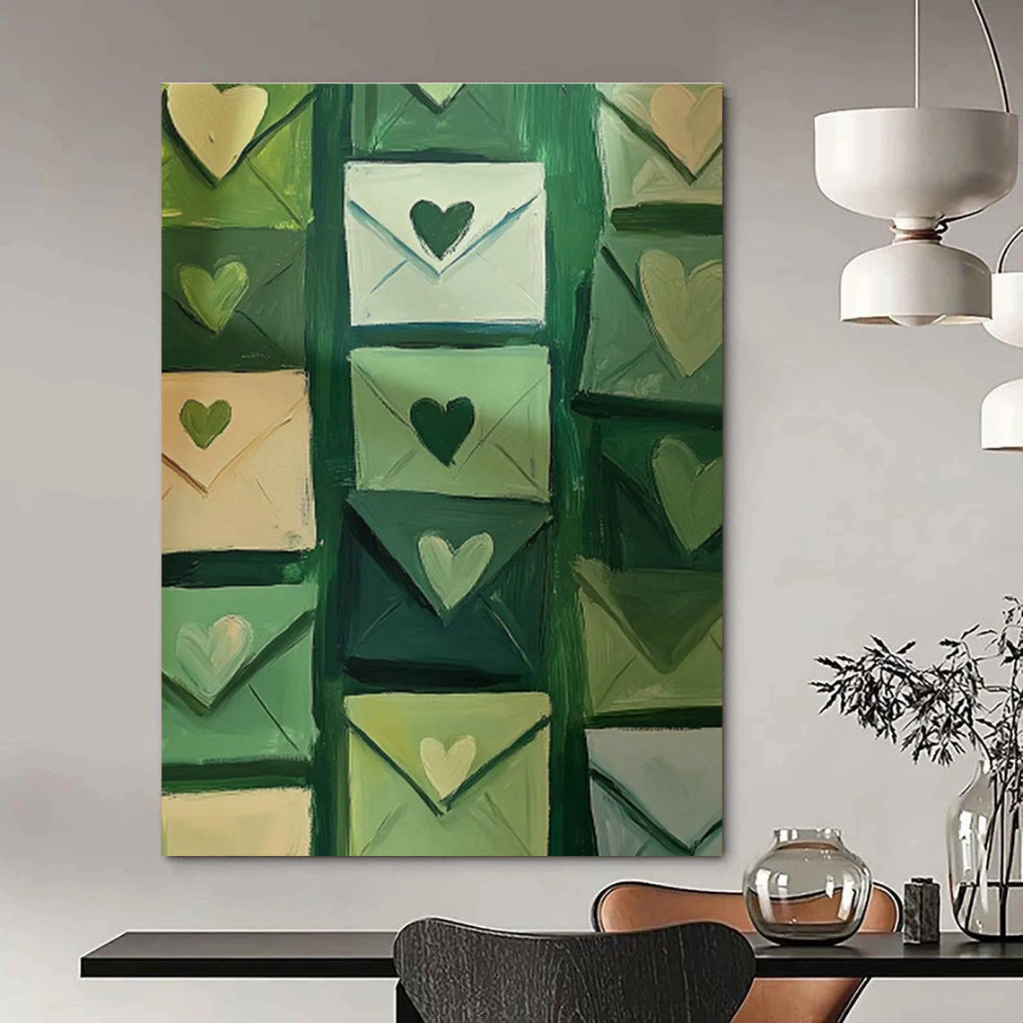 Extra - Vast Hand - Painted Abstract Canvases for Bedroom Dressing Areas & Cottage Hallway Benches DLZ0687